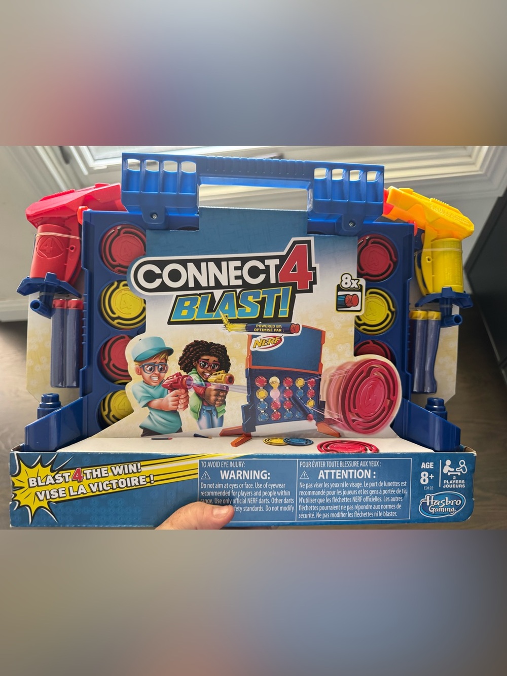 Nerf Connect 4 Blast! Target Game - Blue, Red, Yellow
